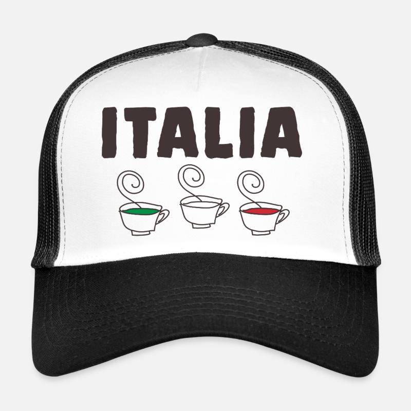 Drapeau italien drôle Casquette trucker 