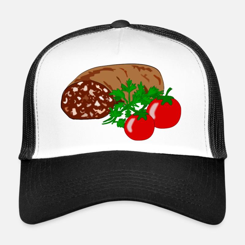 Black pudding with tomato Trucker Cap