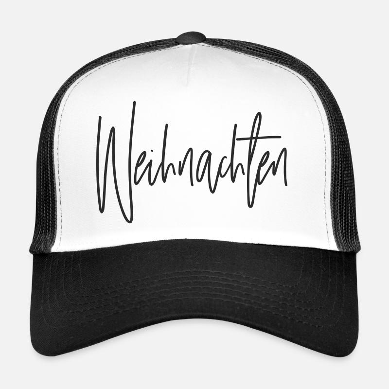 Christmas Script Hand Lettering Trucker Cap