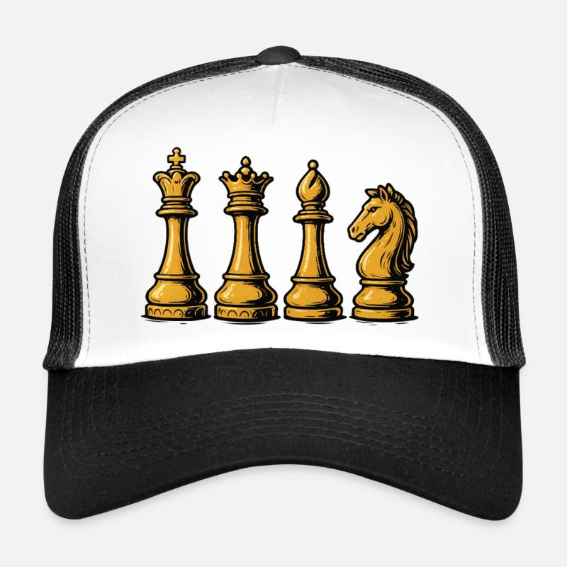Pièces royales d’échecs vintage Casquette trucker 