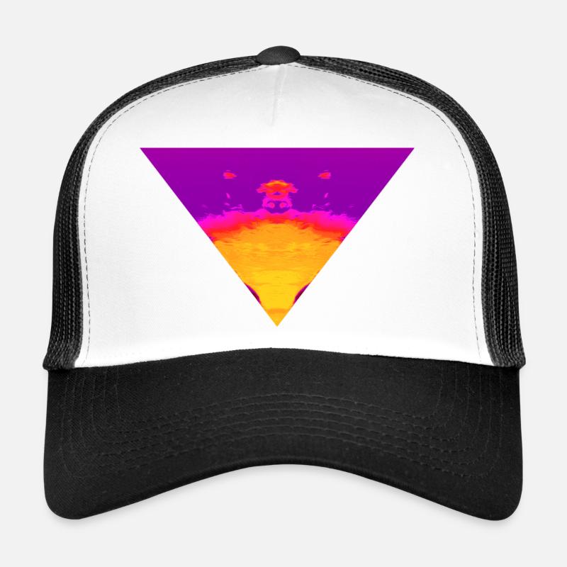 Neon Vortex, Cyber Sunset Trucker Cap