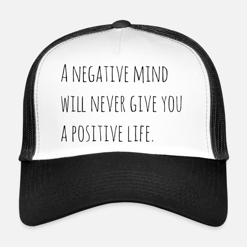 Motivierender Spruch Englisch - Trucker Cap - Weiß/Schwarz