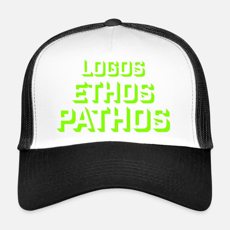 Logos Ethos Pathos Rhetoric Philosophy Student Trucker Cap