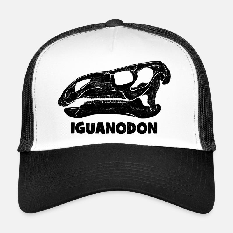 Fossile de crâne d’iguanodon Casquette trucker 