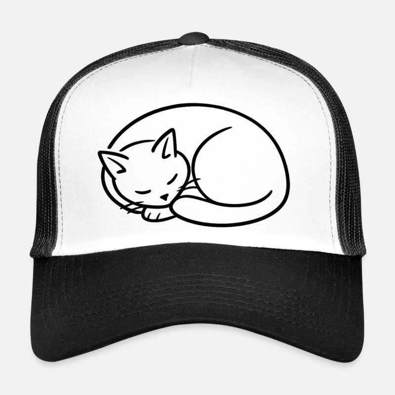 Étude de la lignée du chat endormi Casquette trucker 