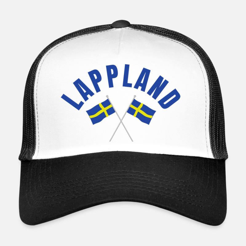 Lapland Two Swedish flags Trucker Cap