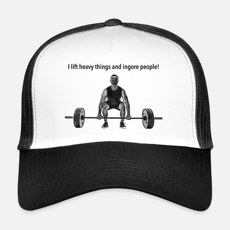 Vectorization_36 - Trucker Cap - Weiß/Schwarz