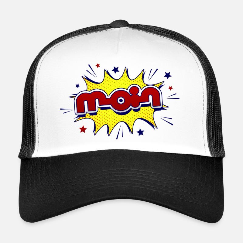 Hello - Trucker Cap - white/black