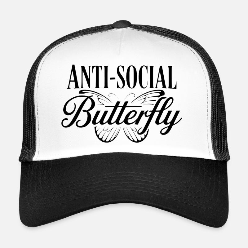 Antisozialer Schmetterling Trucker Cap