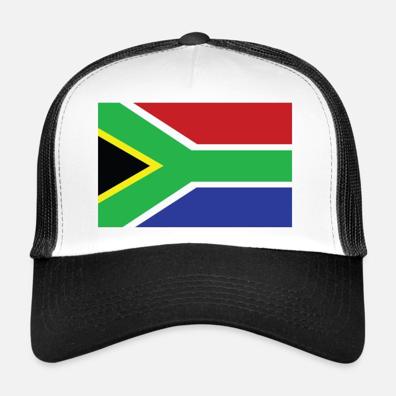 Südafrika - Trucker Cap - Weiß/Schwarz