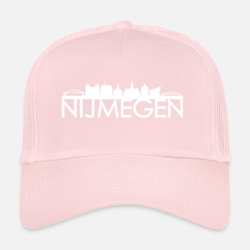 Idée de cadeau de skyline Pays-Bas Nijmegen Casquette trucker 