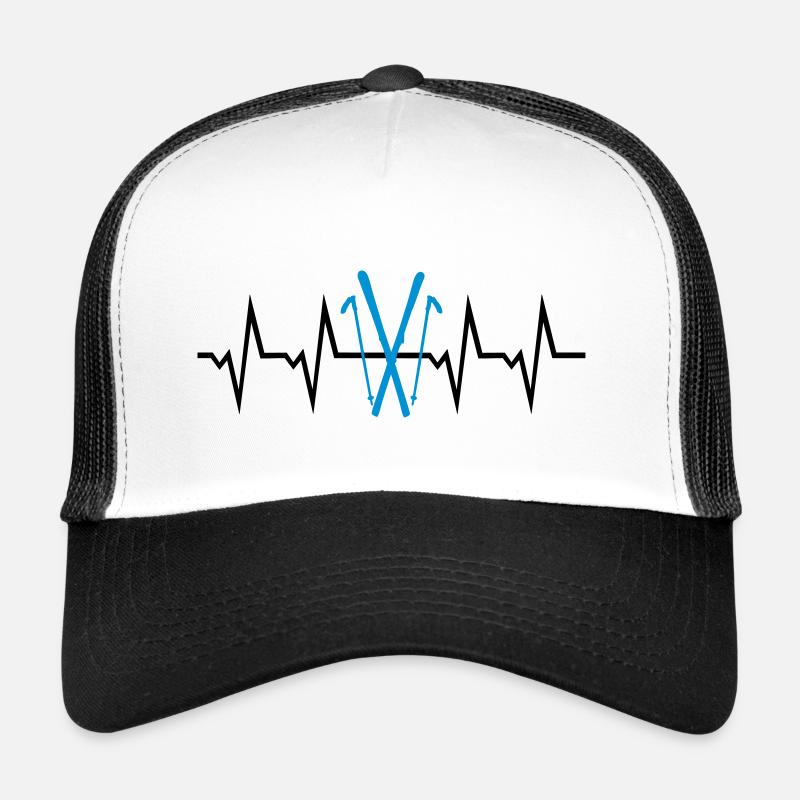 Skiing Heartbeat, Ski Casquette trucker 
