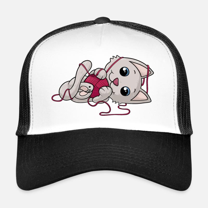Süße Comic Katze Trucker Cap