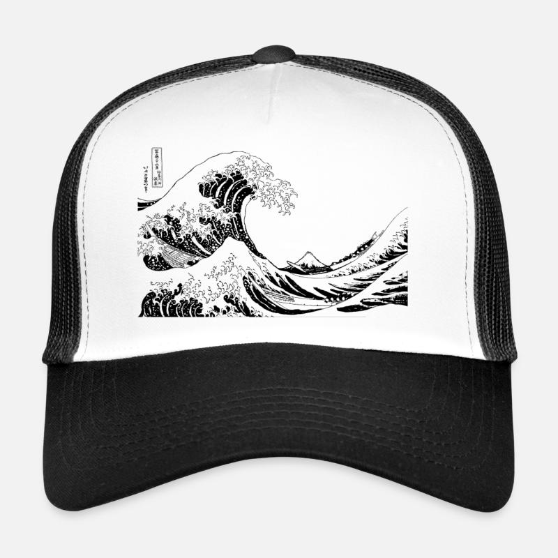 Wave graphic Trucker Cap