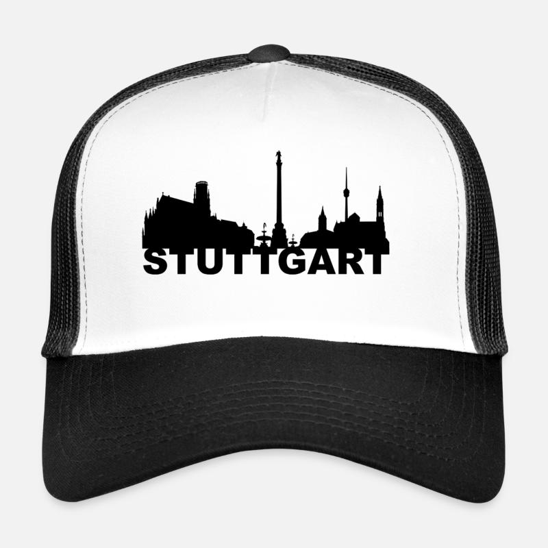 Stuttgart Allemagne Skyline Capitale Cadeau Casquette trucker 