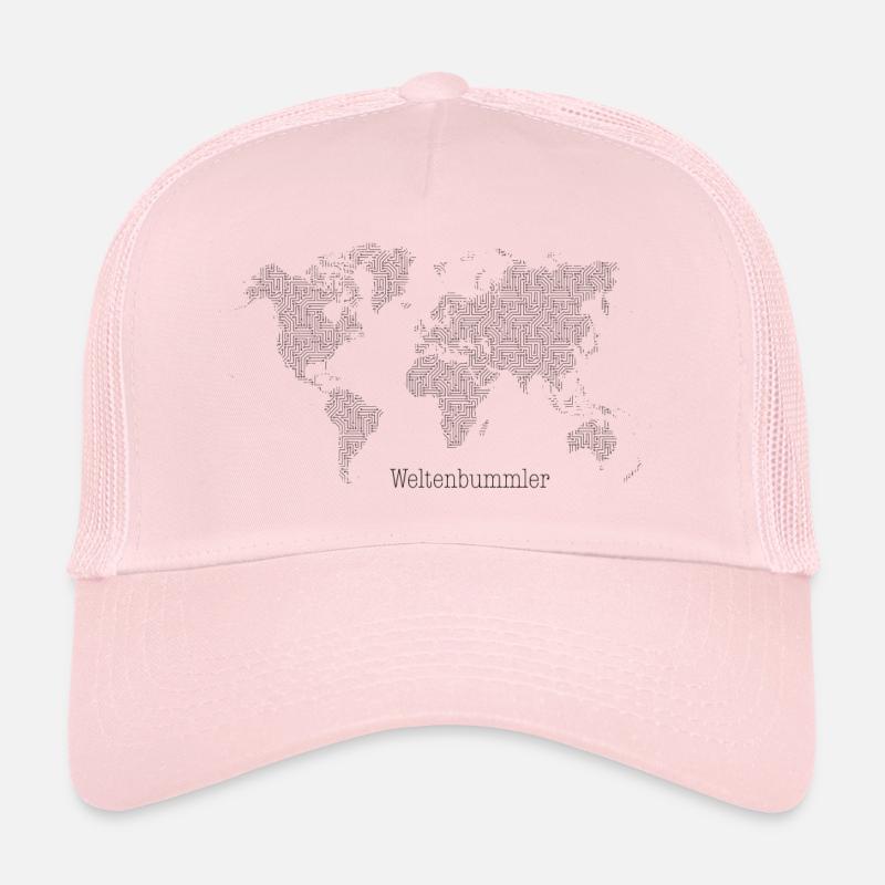 Carte du monde - Globetrotter Casquette trucker 
