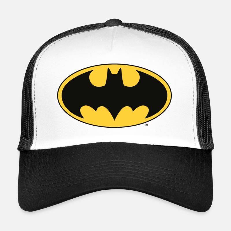 Batman Logo classic Snapback Cap - Casquette trucker  - blanc/noir