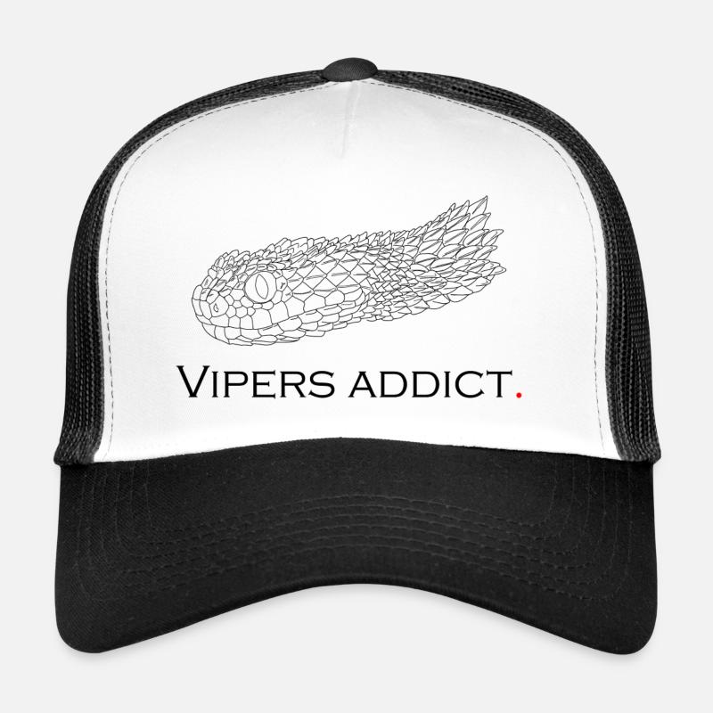 Vipers addict - Trucker Cap - white/black