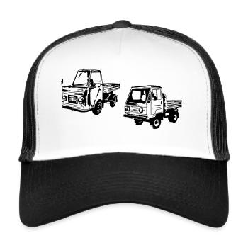Multicar M22 M25 M26 - Trucker Cap - Weiß/Schwarz - Vorne