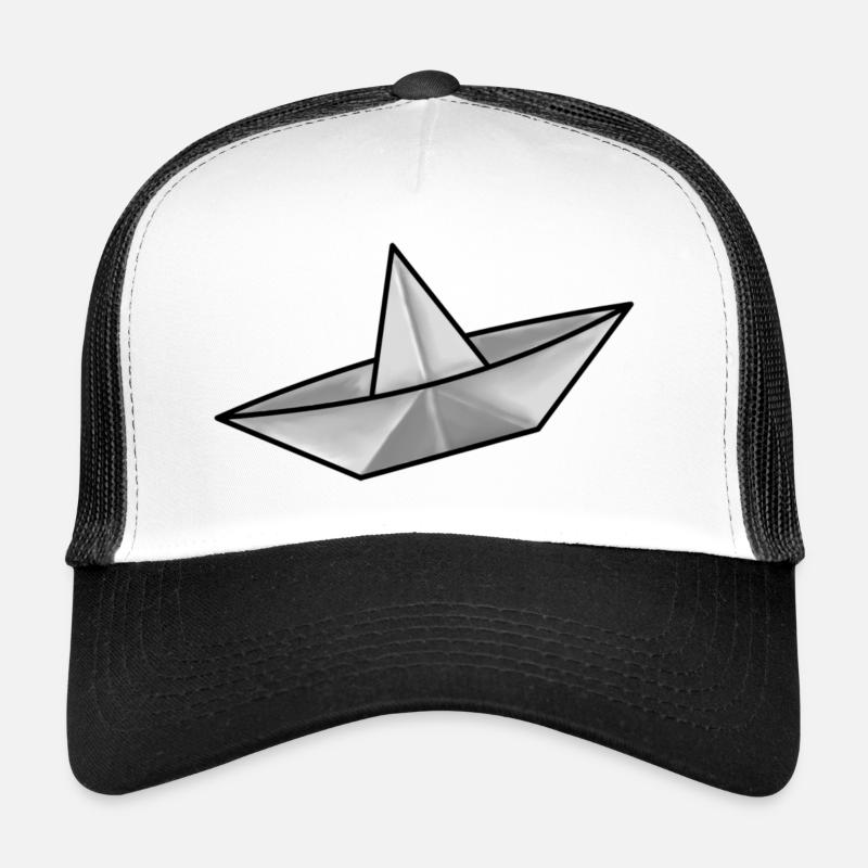 boat - Trucker Cap - white/black