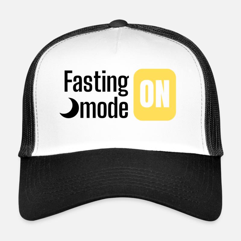 Fasting mode ON text design Trucker Cap