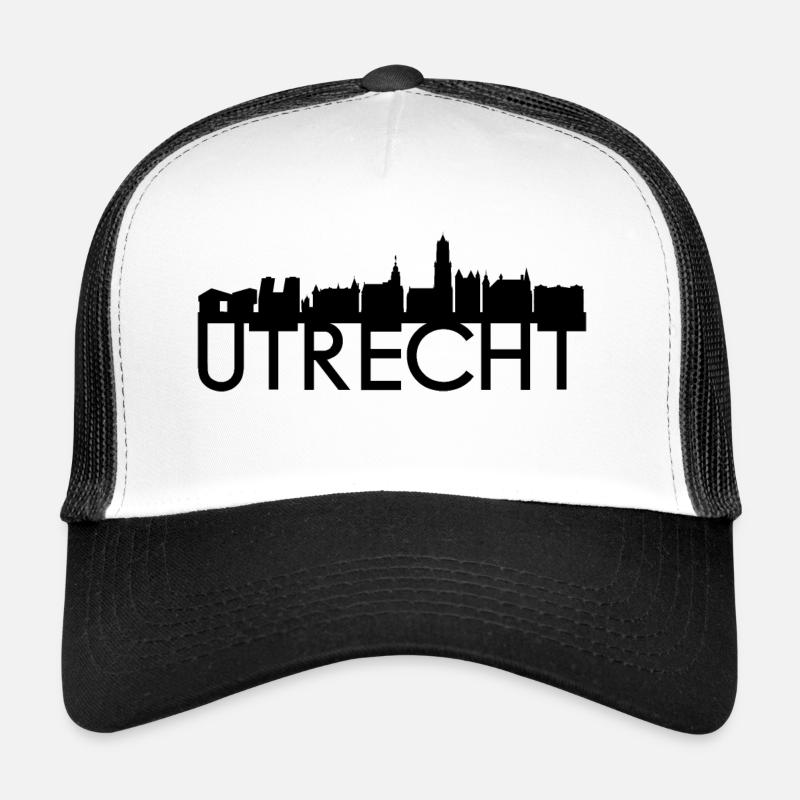 Utrecht Netherlands skyline gift idea Trucker Cap