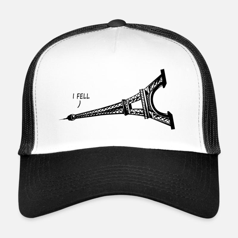 I Fell Grafik - Trucker Cap - Weiß/Schwarz