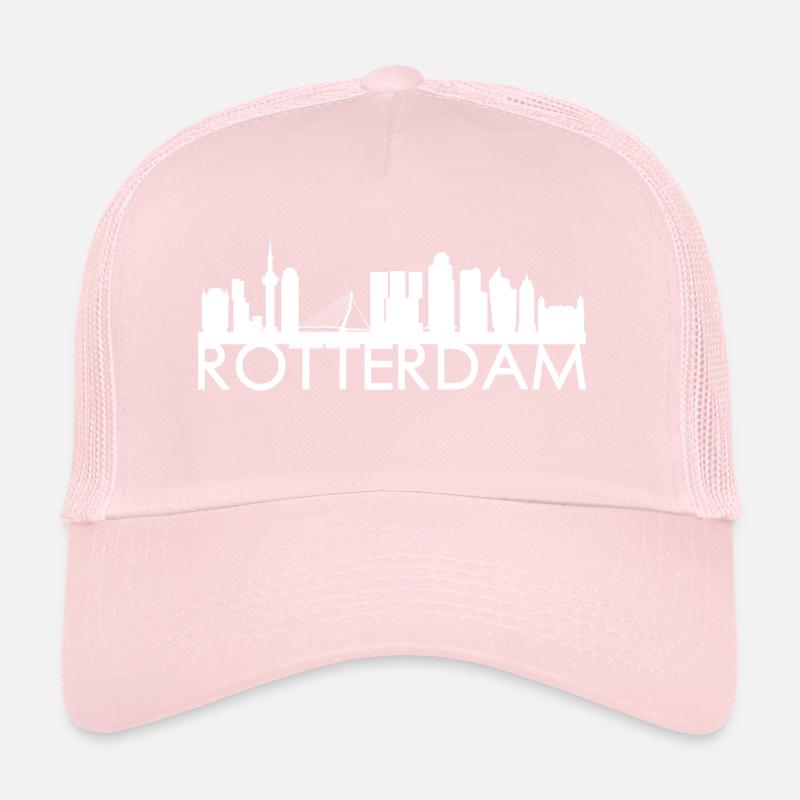 Rotterdam Netherlands skyline gift idea Trucker Cap