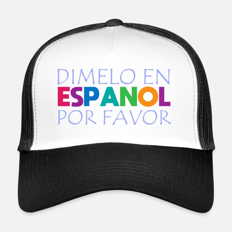 Espagnol Professeur d’espagnol Langue Casquette trucker 
