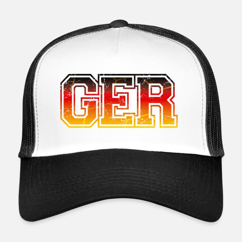 GER Deutschland Germany - Trucker Cap - white/black