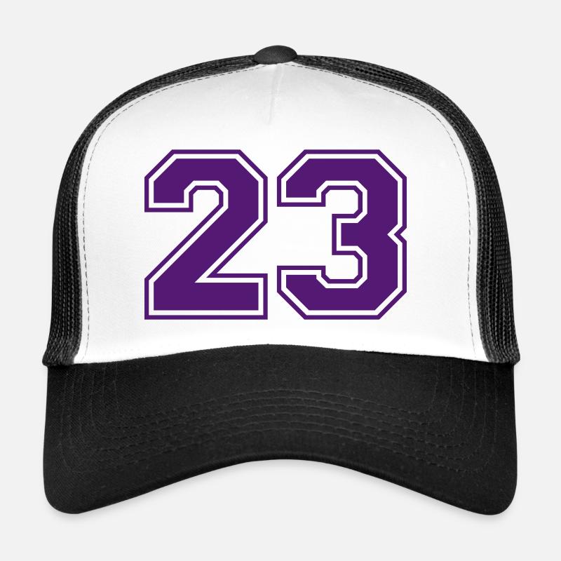 23 - Casquette trucker  - blanc/noir