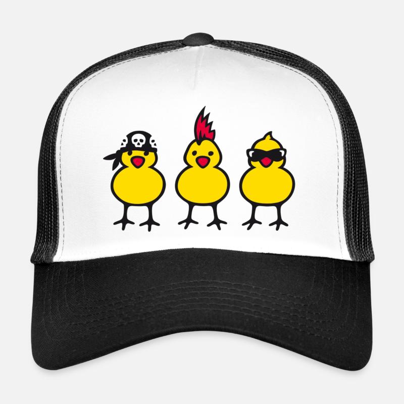 three chicks (b) Casquette trucker 