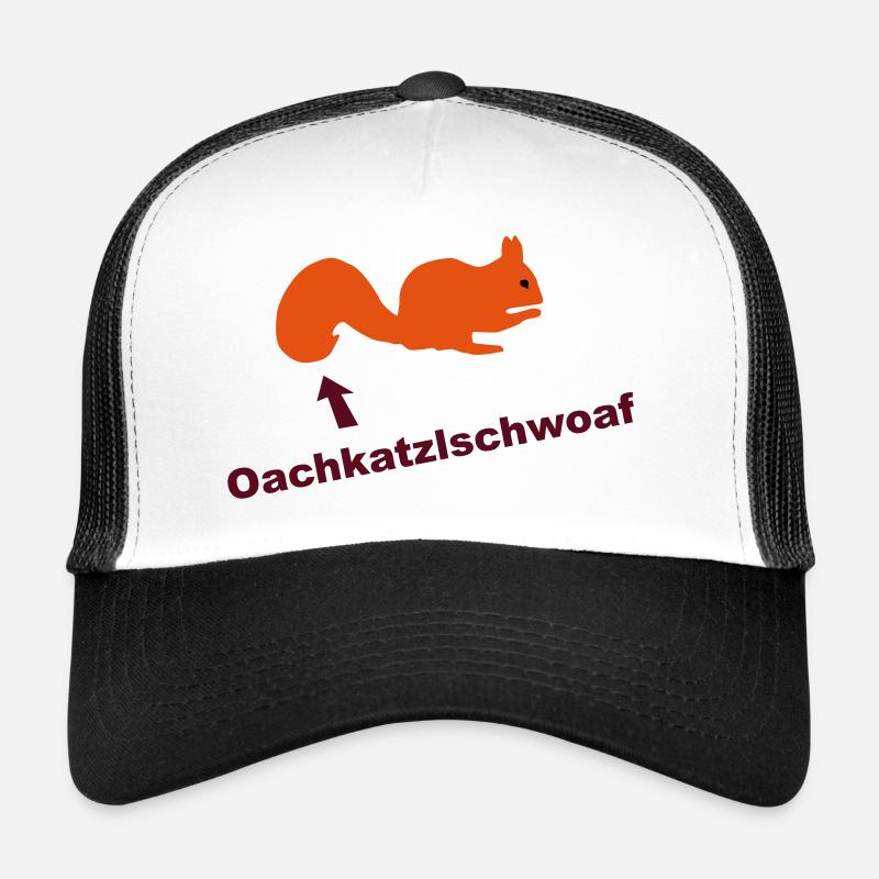 Écureuils Oachkatzlschwoaf Casquette trucker 