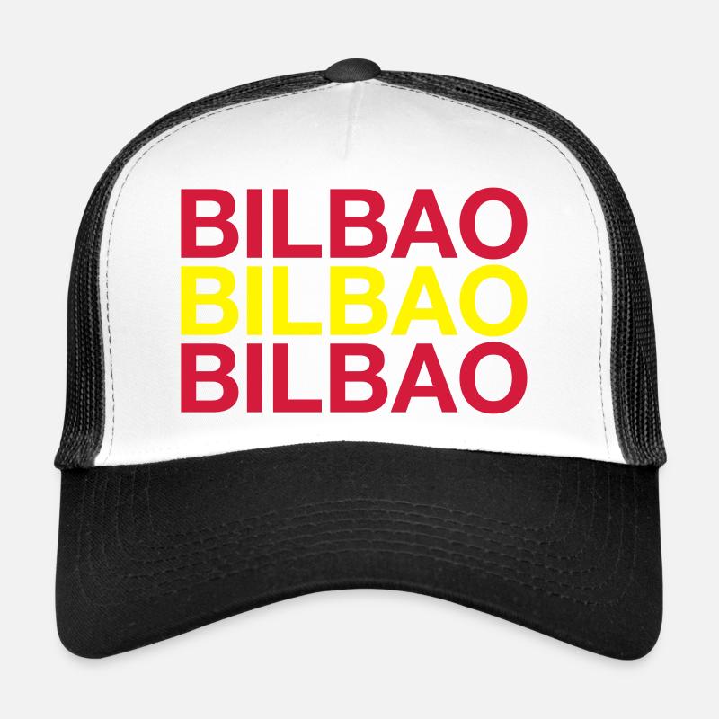BILBAO Espagne España Espagnol Drapeau espagnol Casquette trucker 