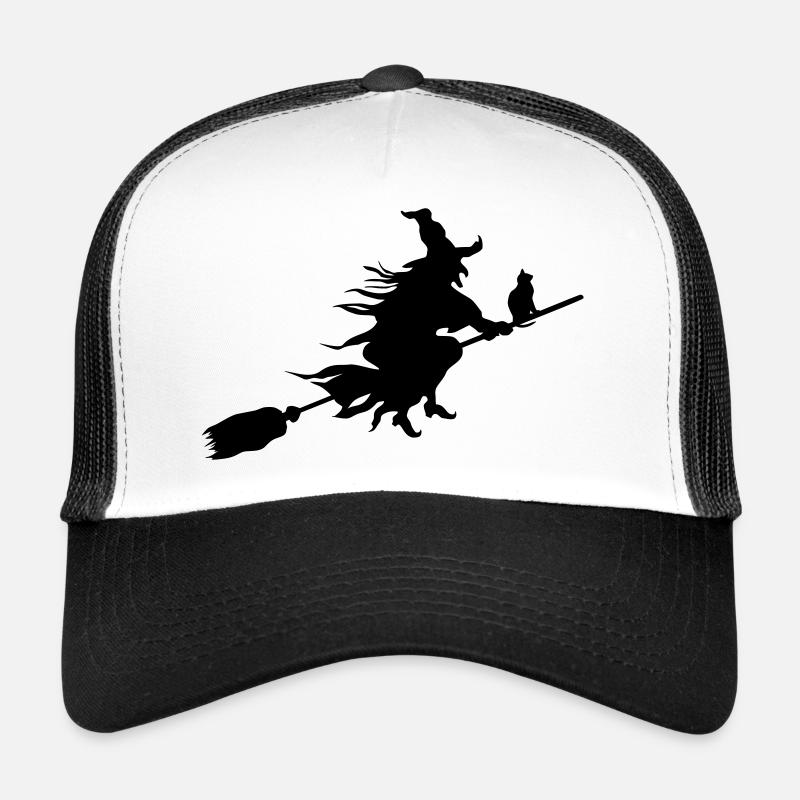 Hexe - Trucker Cap - Weiß/Schwarz