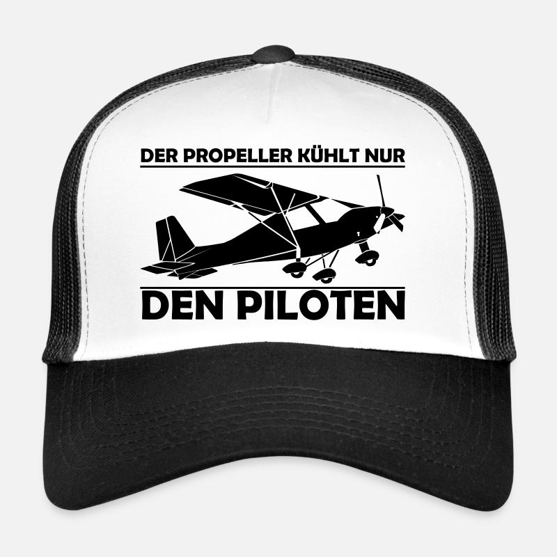 C42 Ultraleichtflugzeug Geschenk - Trucker Cap - Weiß/Schwarz