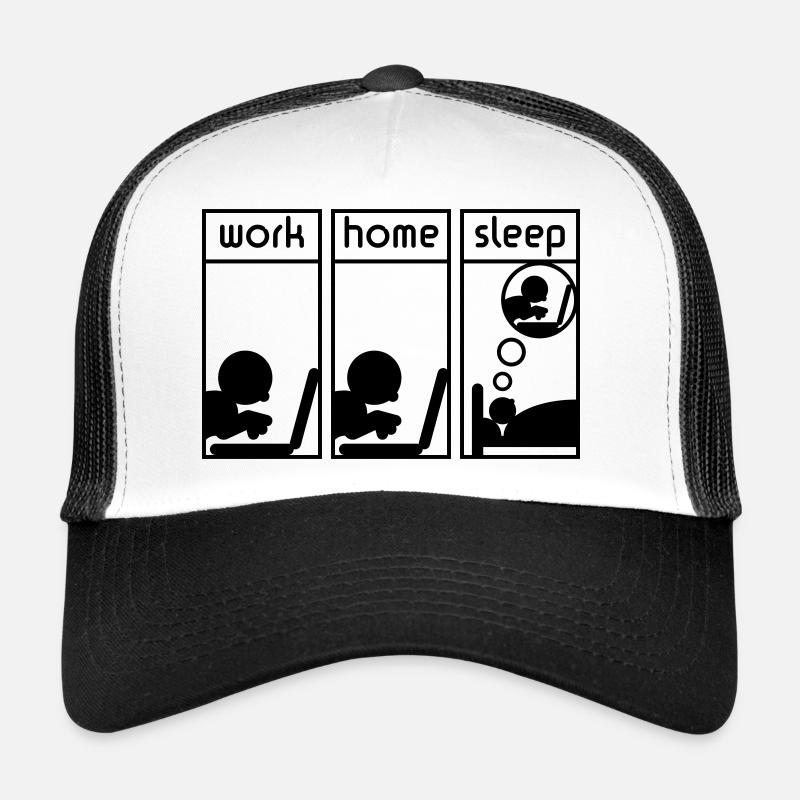 PC Freak (Work - Home - Sleep) Casquette trucker 