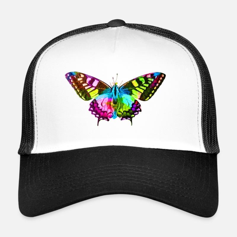 Papillon - Casquette trucker  - blanc/noir