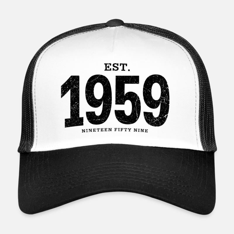 est. 1959 (à l'ancienne noir) Casquette trucker 