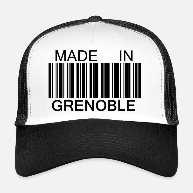 Made in Grenoble - Casquette trucker  - blanc/noir