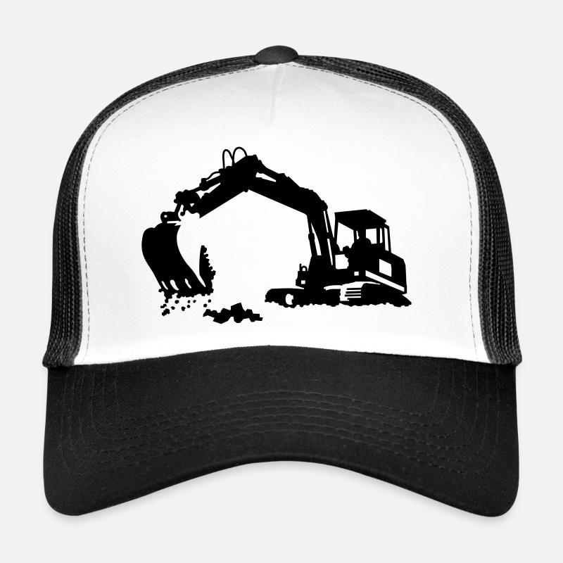 Bagger - Trucker Cap - Weiß/Schwarz