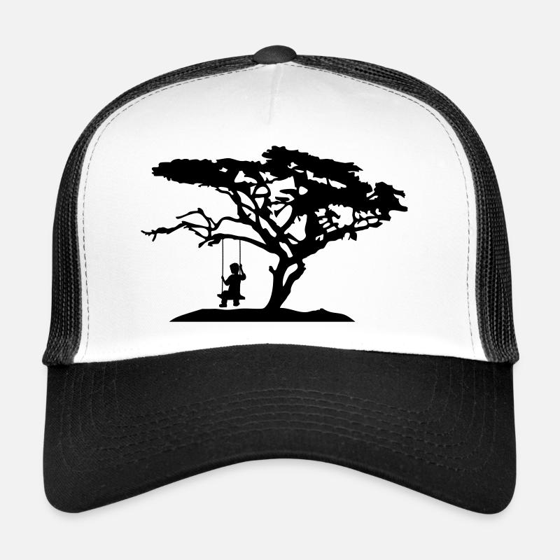 silhouette baum afrika savanne einsam traurig lang Trucker Cap