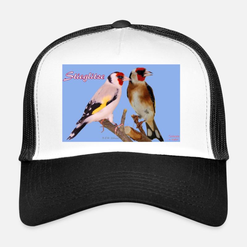 Stieglitze - Trucker Cap - Weiß/Schwarz