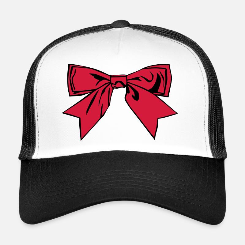 Schleife - Trucker Cap - Weiß/Schwarz