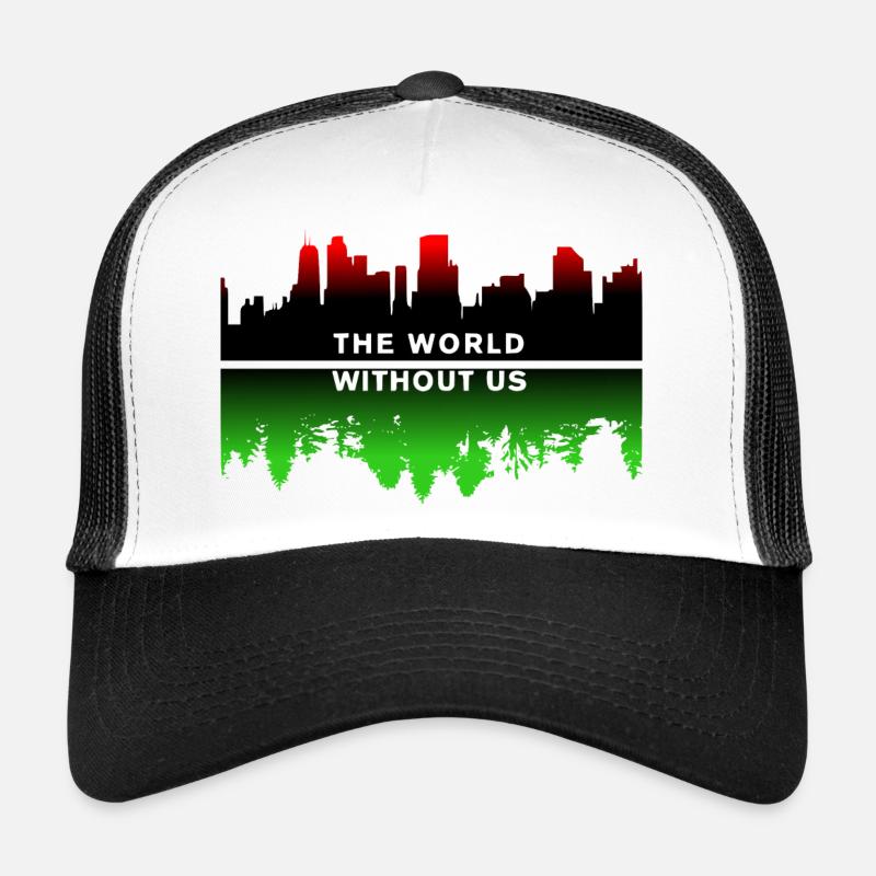 Planet Erde - Trucker Cap - Weiß/Schwarz