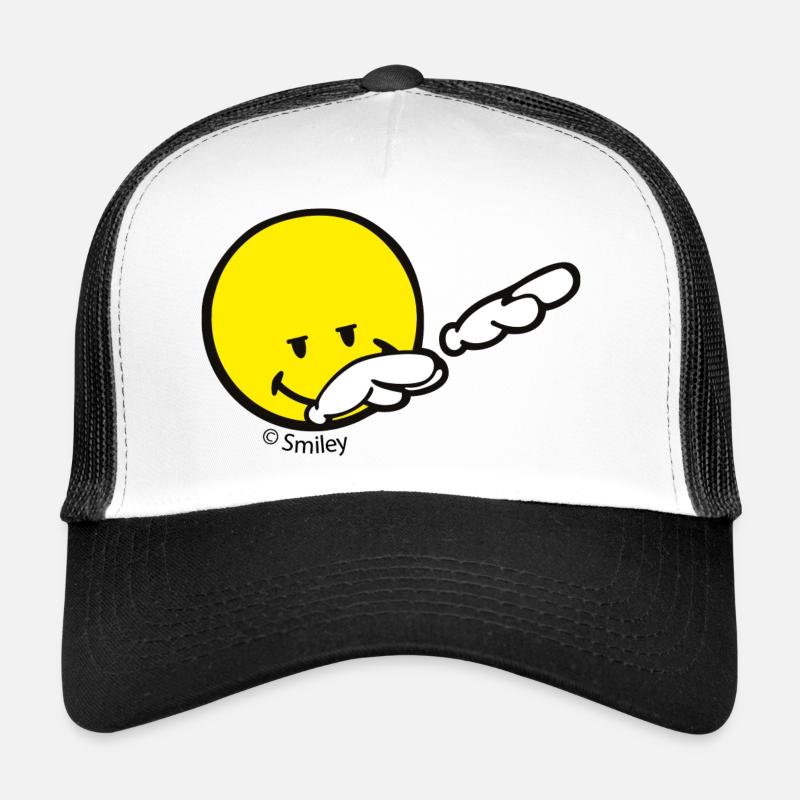 SmileyWorld Dabbing Move - Trucker Cap - Weiß/Schwarz
