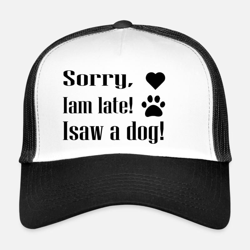 Chien chien - Casquette trucker  - blanc/noir