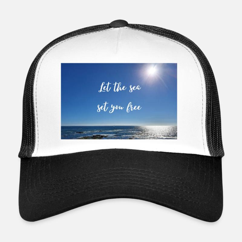 Lass das Meer dich befreien Trucker Cap