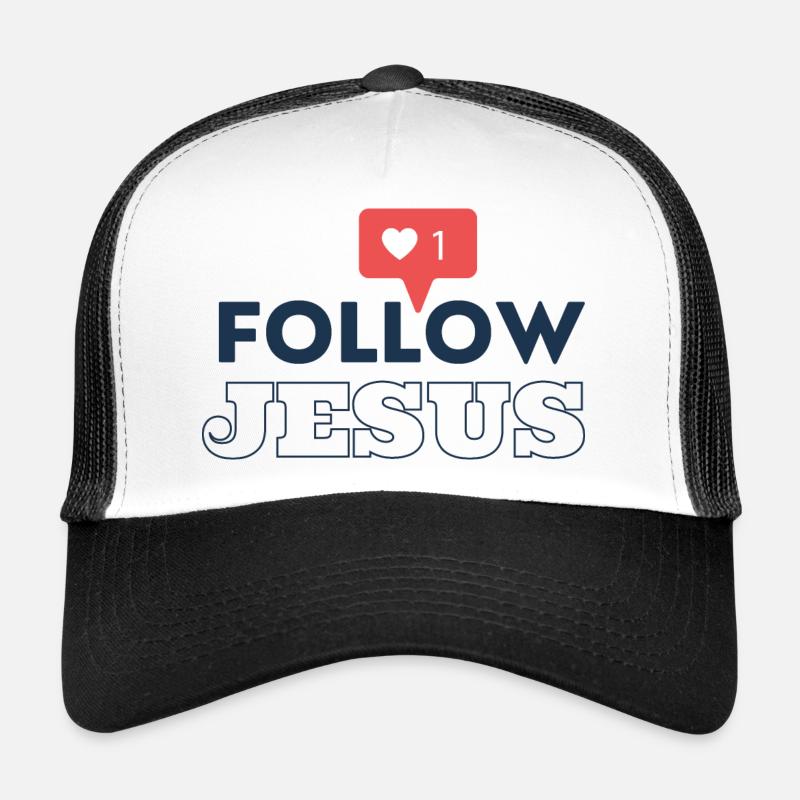 Follow Jesus | Suis Jésus | Successeur de Jésus Casquette trucker 