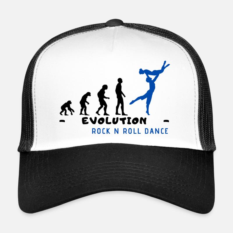 Evolution Rock n Roll Dance Black - Casquette trucker  - blanc/noir